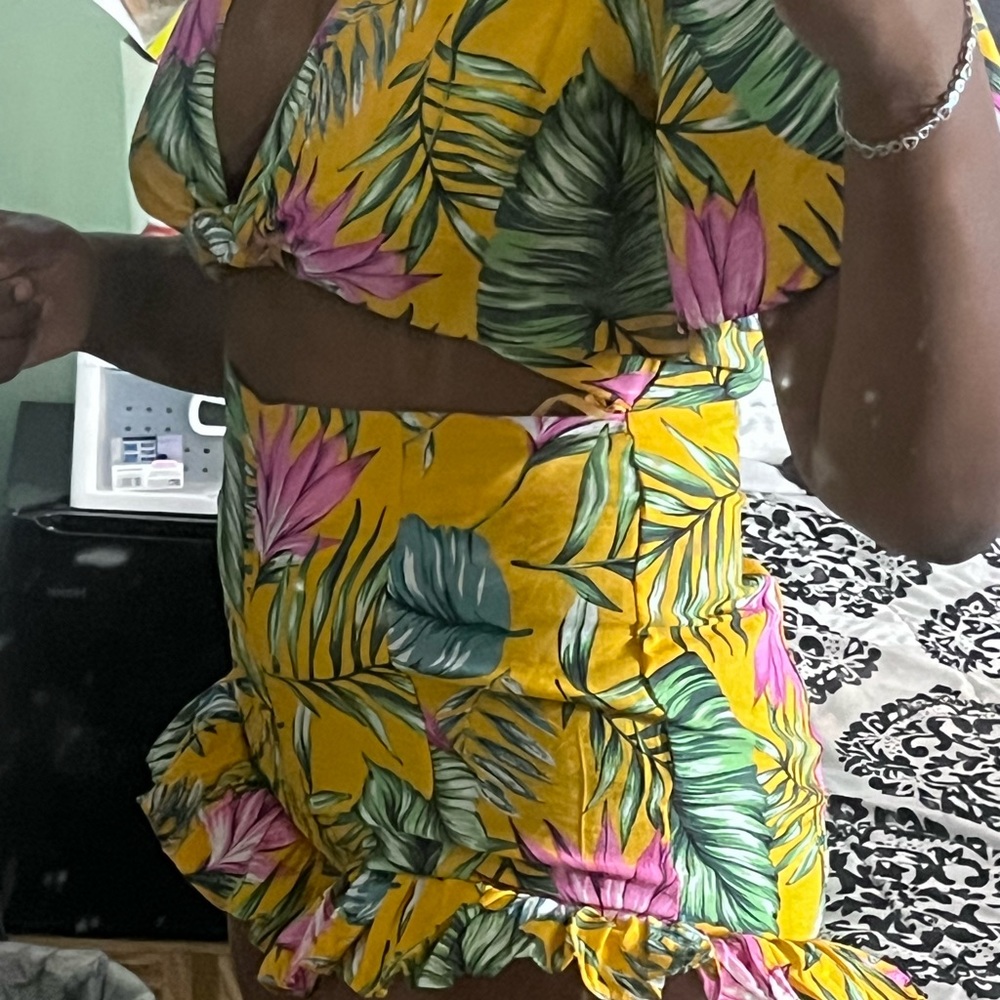 tropical romper